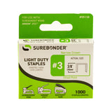 #3 Light Duty 3/8" Narrow Crown Staples - 1000 ct.