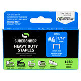 5/16" Heavy Duty Narrow Crown Staples - 1250 Count | #4 Series