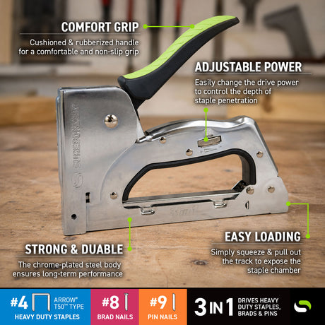 3-in-1 Heavy Duty Staple Gun | 5600