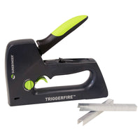 TRIGGERFIRE Staple Gun Kit with Staples - 2 Strips of 4 Different Size Staples
