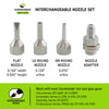 Hot Glue Gun Interchangeable Nozzles - Pack of 3 Flat & Round Nozzles (6003) - Surebonder