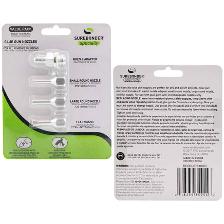 Hot Glue Gun Interchangeable Nozzles Kit