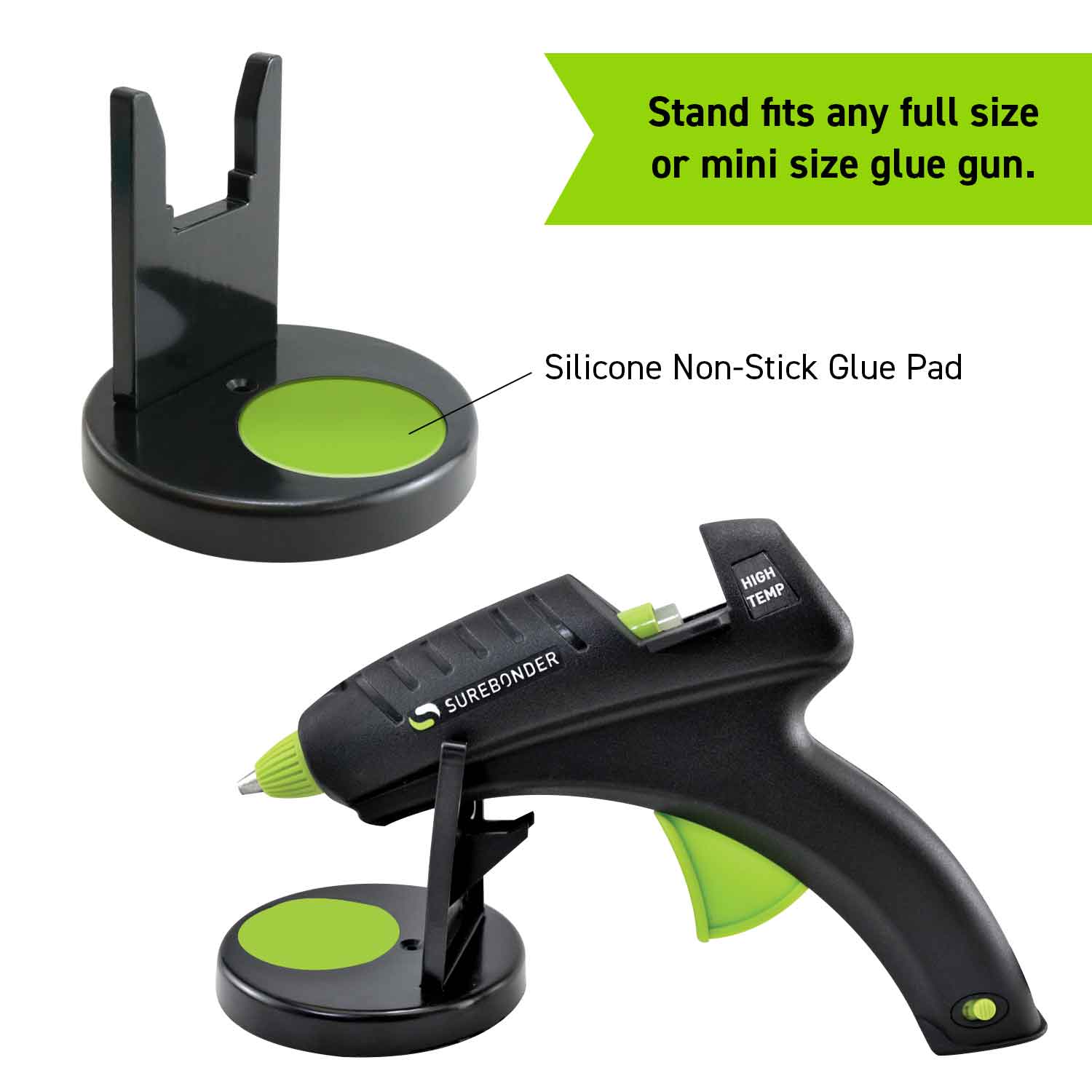 Glue Gun Stand with Non-Stick Glue Gun Pad | Surebonder