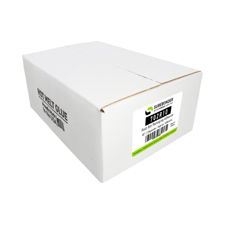 702R10 Very Fast Set Hot Glue Sticks - 7/16" x 10" | 25 lb box