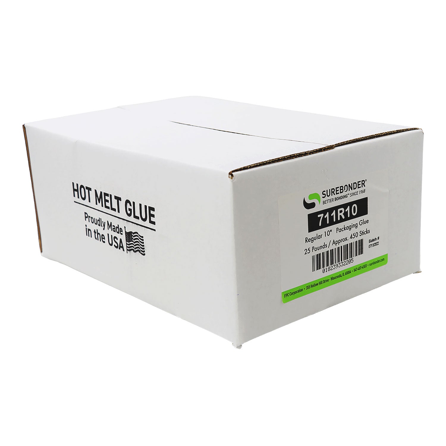 Surebonder 925R10 Full Size 10 Acrylic Hot Glue Stick - 25 lb Box