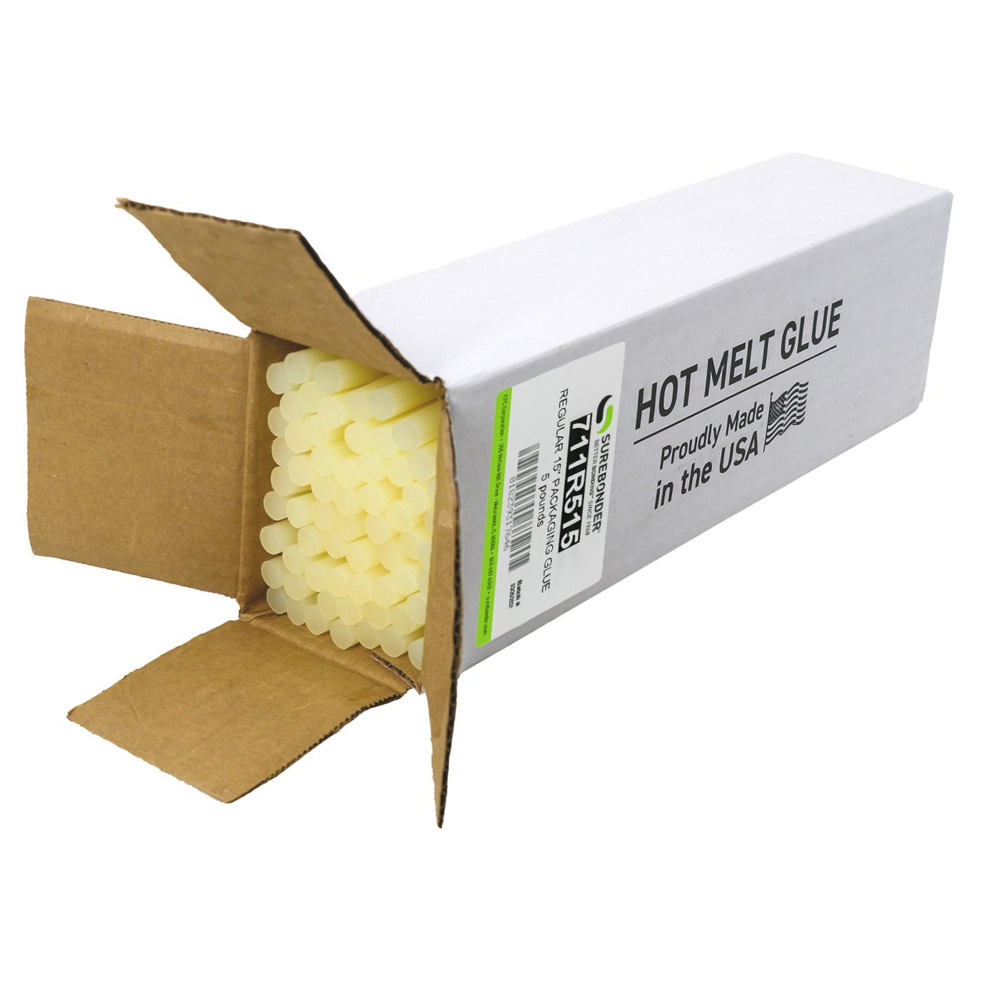 Surebonder Hot Melt Glue Stick,Clear,7/16 x 4In,PK6 DT-6, 1