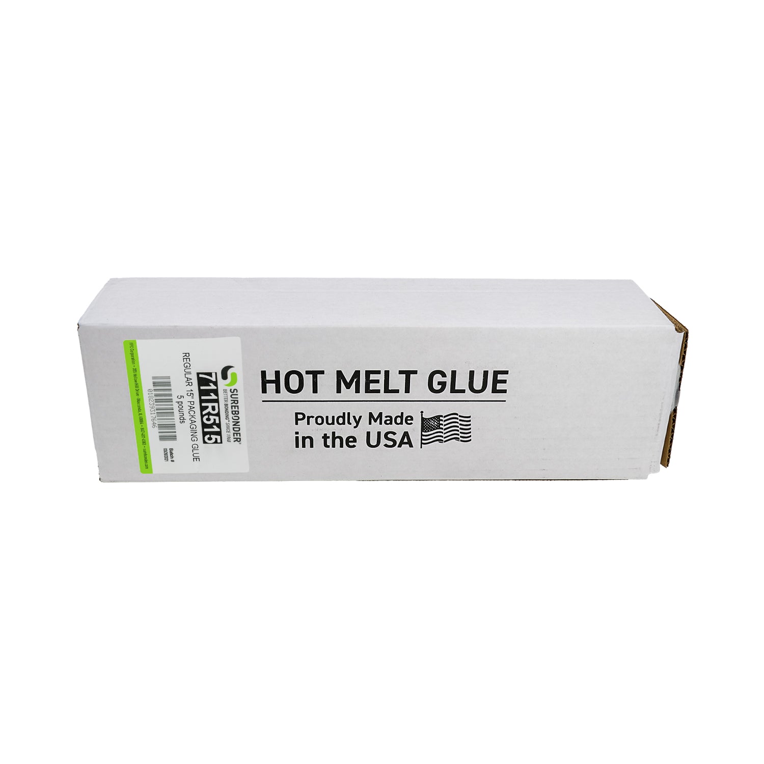 Surebonder C-711 High Temperature Fast Set Bulk Hot Melt Glue Sticks - 1 x 3 - 35 lbs - Tan