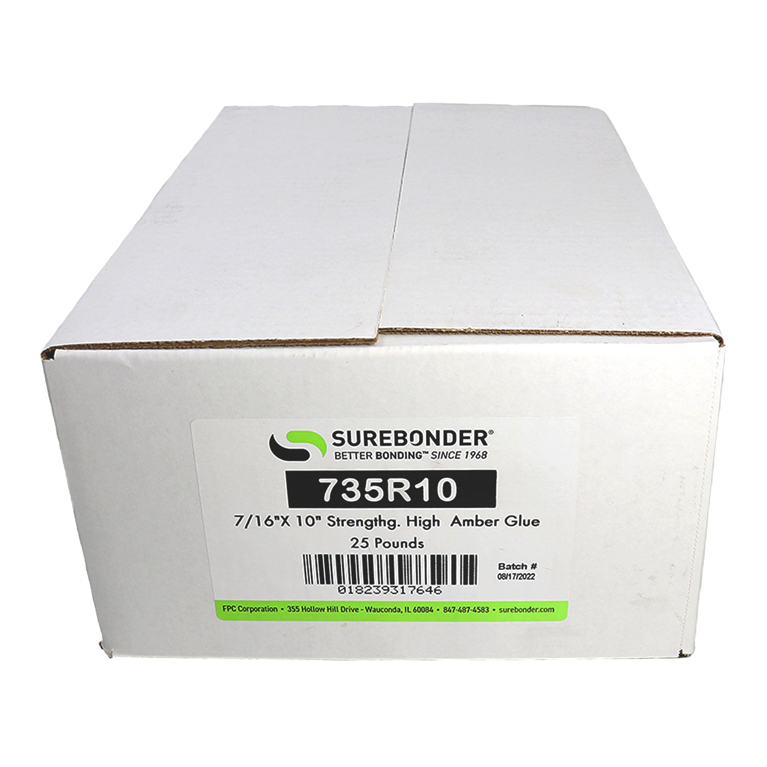 735R10CBLACK High Strength Hot Melt Glue Sticks 7/16 x 10 | 25 Lb Box