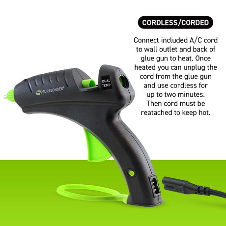CDT-270F 40W Dual Temperature Full Size Cordless/Corded Hot Glue Gun