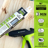 Construction Grade 10" Full Size Hot Glue Sticks - 3 Minute Working Time