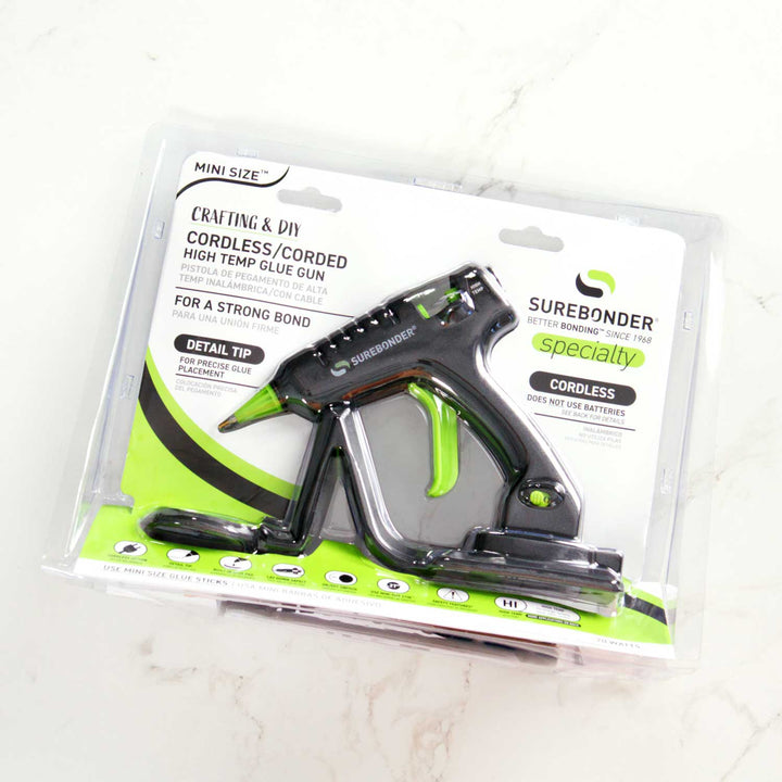 CL-195F 20W High Temperature Mini Size Cordless/Corded Detail Tip Hot Glue Gun