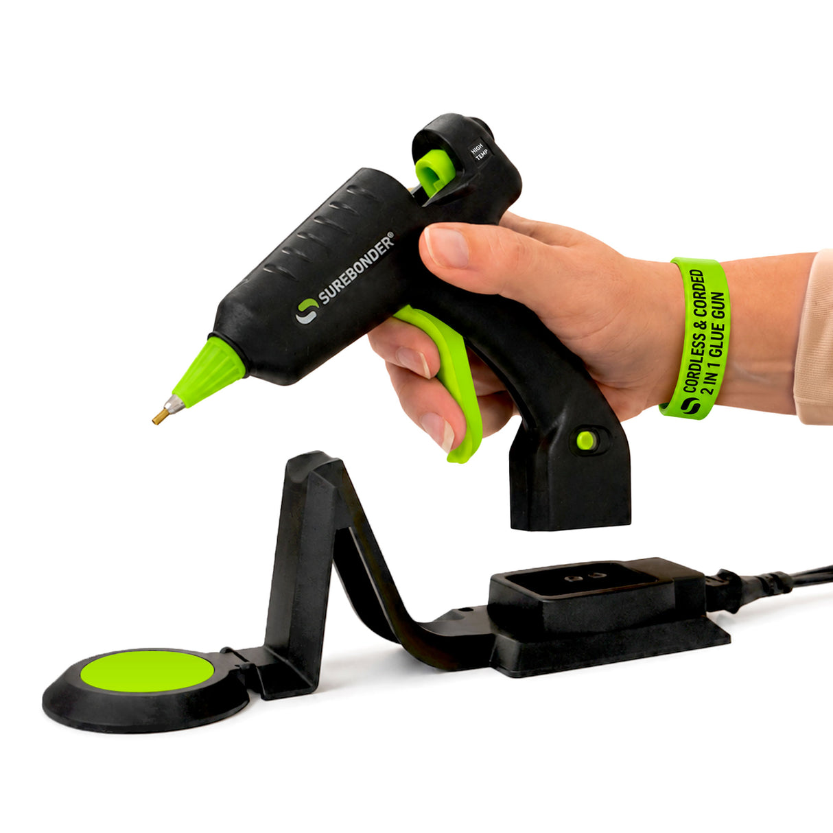 CL-195F 20W High Temperature Mini Size Cordless/Corded Detail Tip Hot Glue Gun