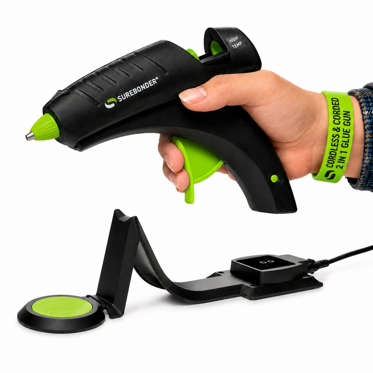 CL-800F 60W High Temperature Full Size Cordless/Corded Hot Glue Gun