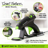CL-800F 60W High Temperature Full Size Cordless/Corded Hot Glue Gun