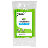 Color Stik 4" Mini Size Bright Green Hot Glue Sticks - 12 Pack