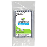 Color Stik 4" Mini Size Metallic Silver Hot Glue Sticks - 12 Pack