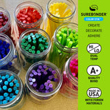 Color Stik 4" Mini Size Variety Hot Glue Sticks - 12 Pack