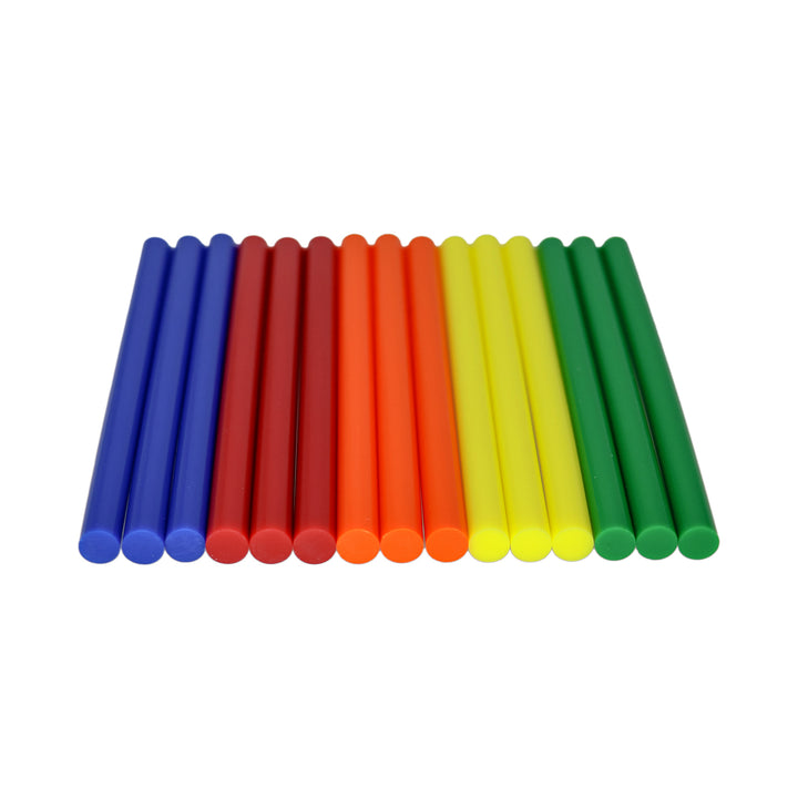 Cool Shot Color Glue Sticks, Ultra Low Temperature, Mini Size 4" - 15 Pack