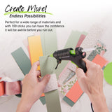 Clear Stik 4" Mini Size All Purpose Hot Glue Sticks - 100 Pack