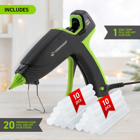 DT-3100F 100W Dual Temperature Full Size Hot Glue Gun with Auto Shut-Off Kit