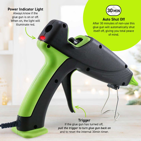 DT-3100F 100W Dual Temperature Full Size Hot Glue Gun with Auto Shut-Off Kit