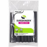 Fabric Stik 4" Mini Size Black Hot Glue Sticks - 18 Pack