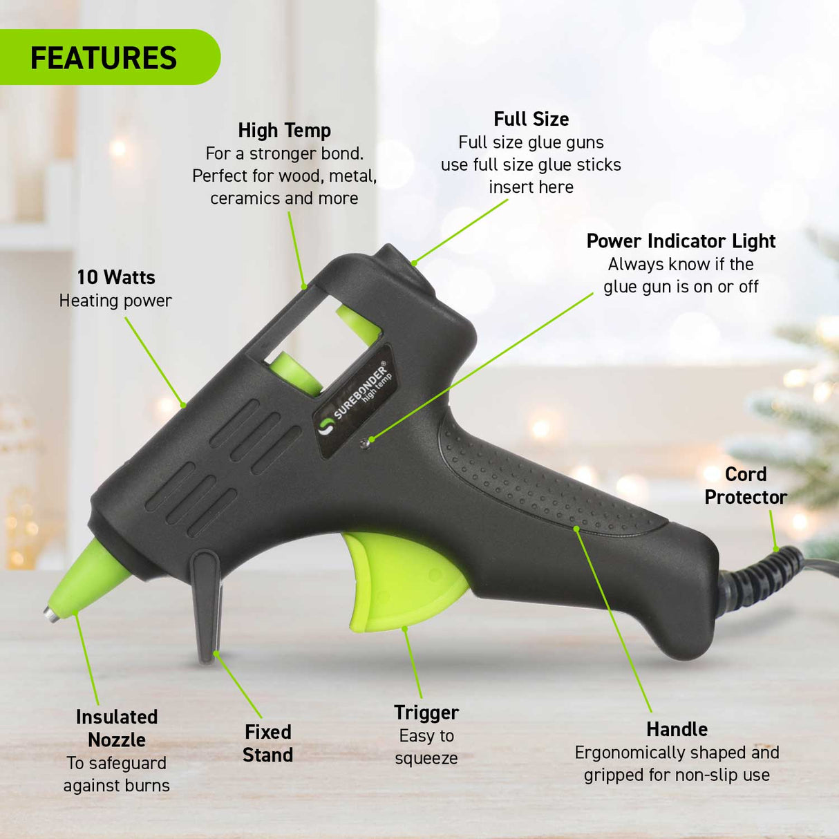 GM-160 10W High Temperature Mini Size Glue Gun Kit
