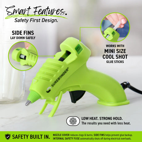 Cool Shot 10W Super Low Temperature Mini Glue Gun Kit