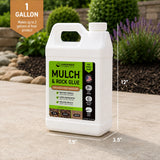Mulch & Rock Glue 1 Gallon | Outdoor Landscape Adhesive
