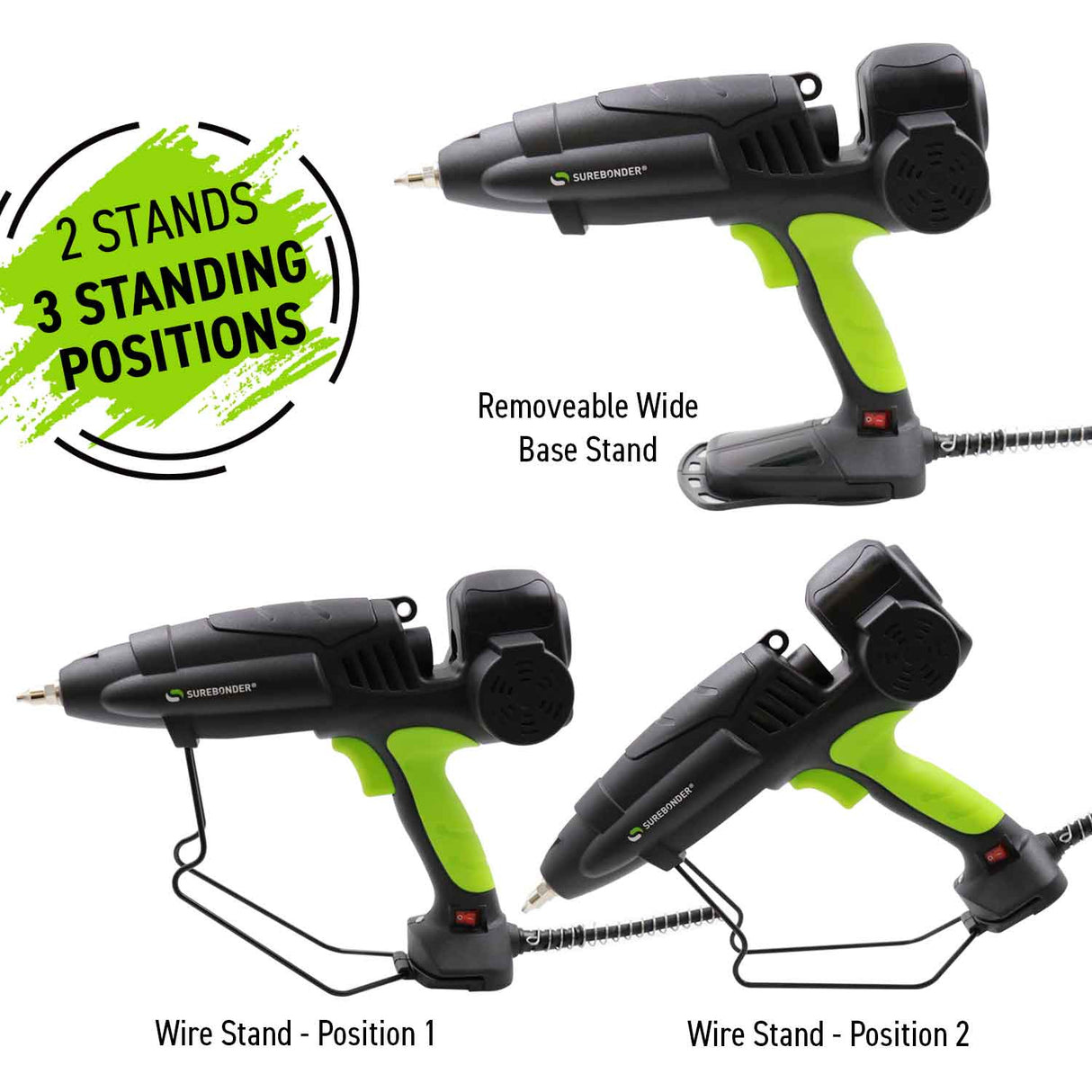 MGG-800 800W Double Motorized Professional Heavy Duty Hot Glue Gun