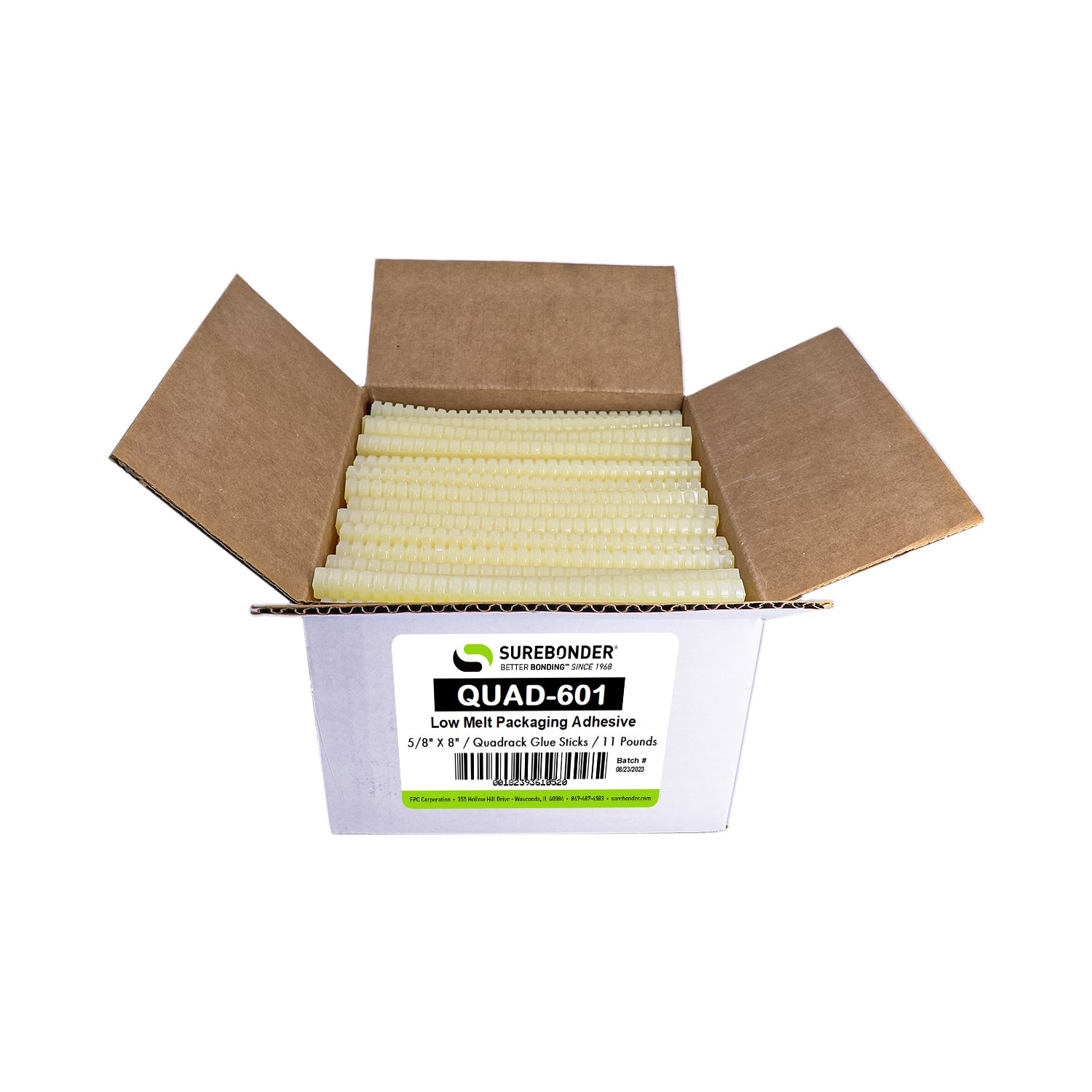 QUAD-601 Low Melt Packaging Glue Sticks for 3M™ Quadrack Glue Guns