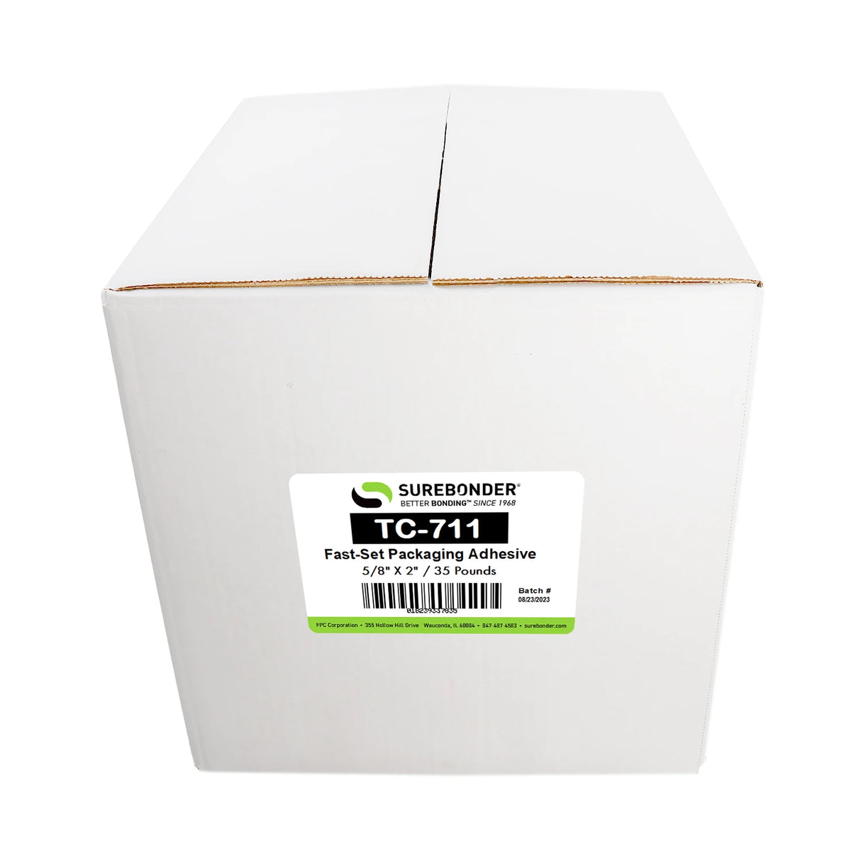 TC-711 Fast Set Packaging Hot Melt Glue Sticks for 3M™ TC Glue Guns - 5/8" x 2" | 35 lb Box