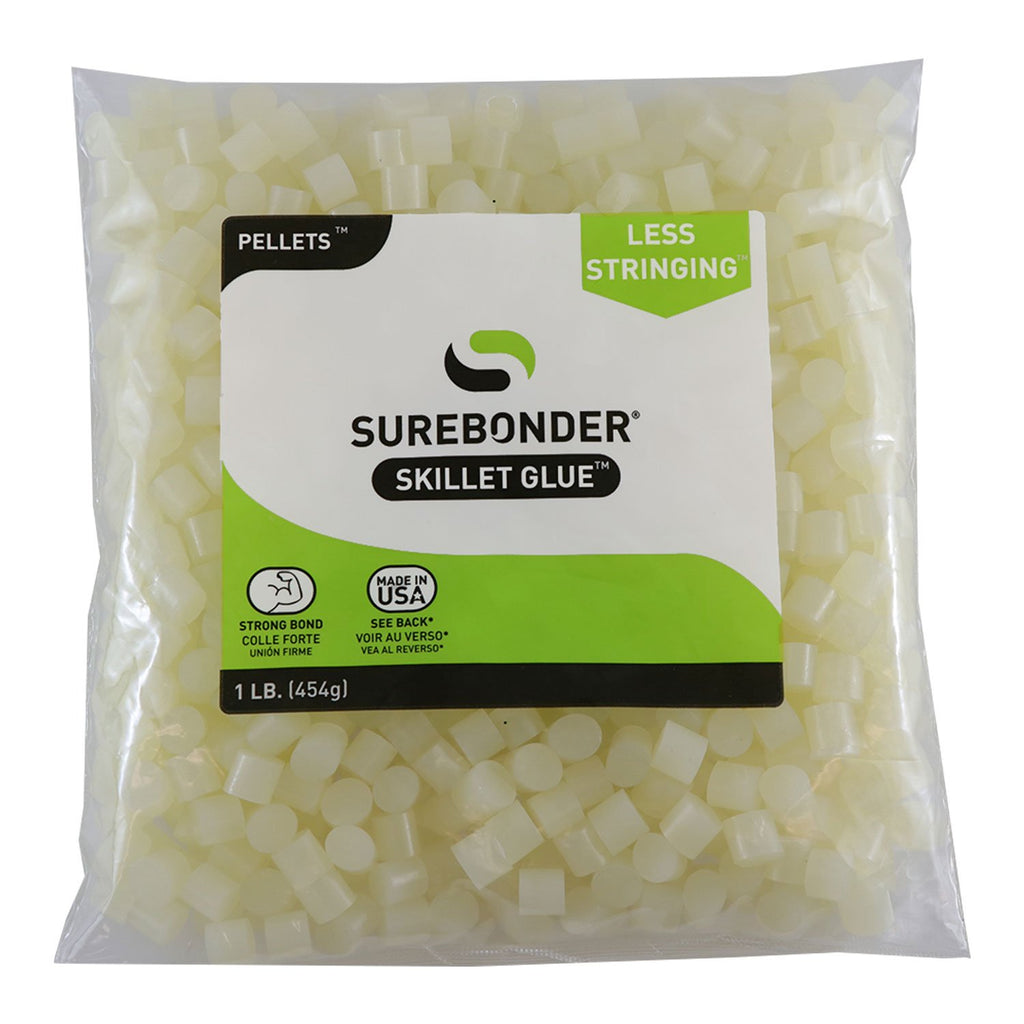 Surebonder 1 pound package of skillet glue cube pellets, cream color, for use in 803 or 805 glue skillet, made in USA