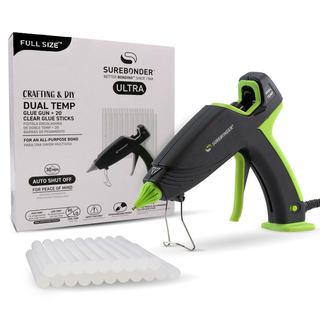 Surebonder Plus Series Full Size Dual Temperature Hot Glue Gun Kit