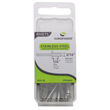 3/16 x 1/4 stainless steel blind rivets for appliances, sheet metal, and home repairs