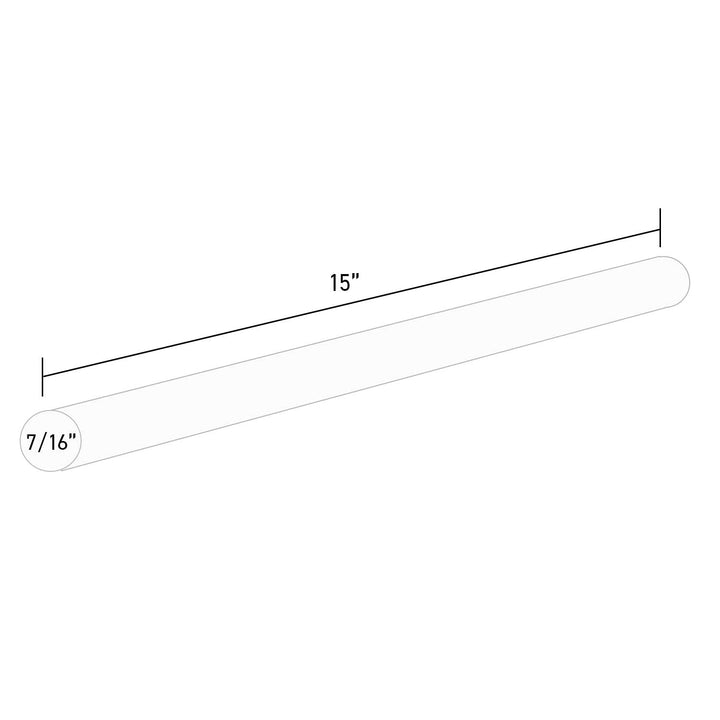 701R515 Full Size 15" Fast Set Hot Glue Stick - 5 lb Box