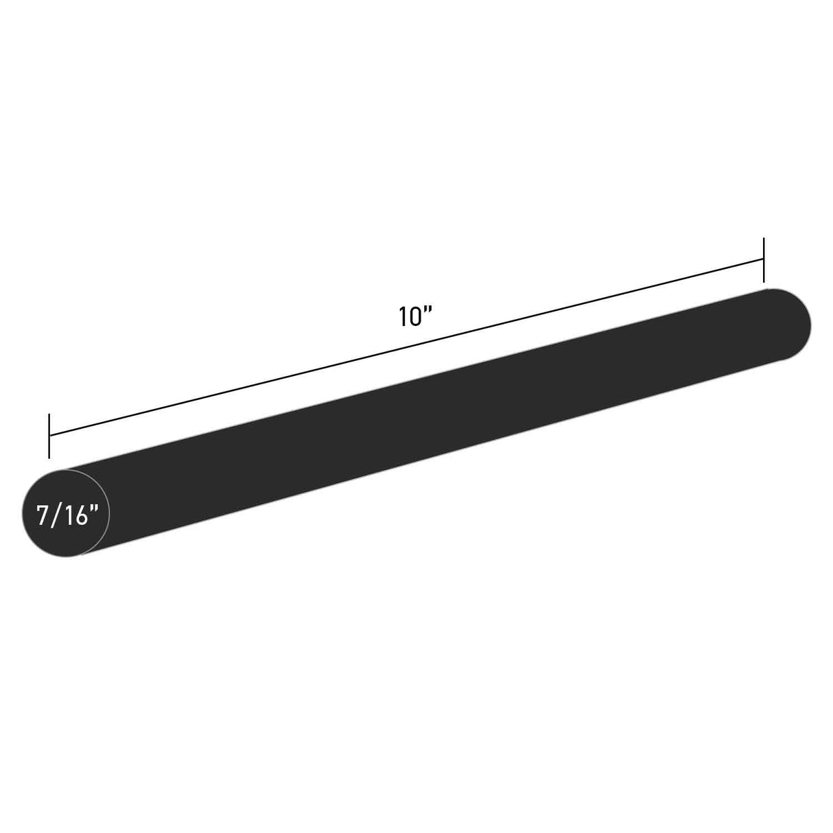 707R510B High Performance Black Hot Melt  Glue Sticks - 7/16" x 10" | 5 lb Box - Surebonder