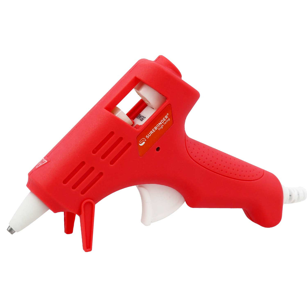 Coral Red Colored Essentials Series 10 Watt Mini Size High Temperature Hot Glue Gun