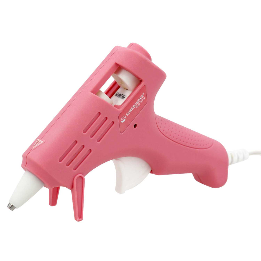 Rose Pink Colored Essentials Series 10 Watt Mini Size High Temperature Hot Glue Gun