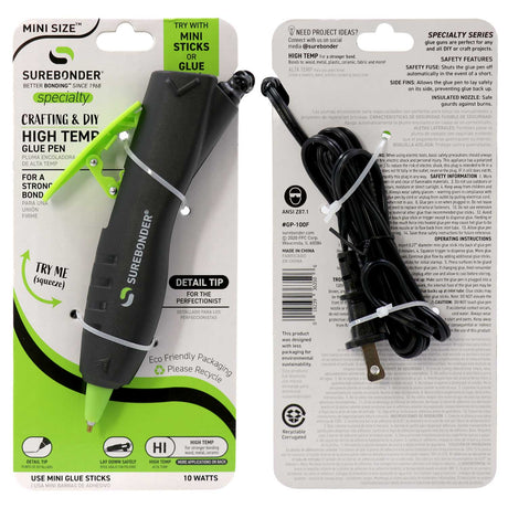 GP-100F 10W High Temperature Mini Size Detail Tip Hot Glue Pen