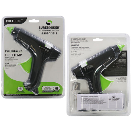 H-270 Essentials Series 40 Watt Full Size High Temperature Hot Glue Gun - Surebonder