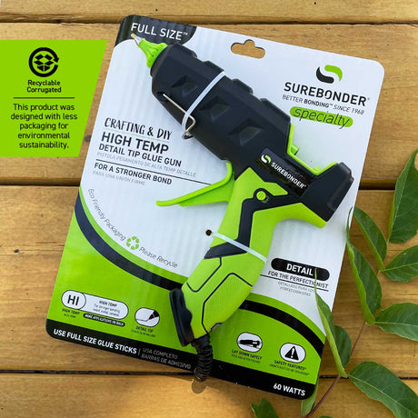 H-327F Specialty Series High-Temperature 60 Watt Full-Size Detail Tip Hot Glue Gun - Surebonder