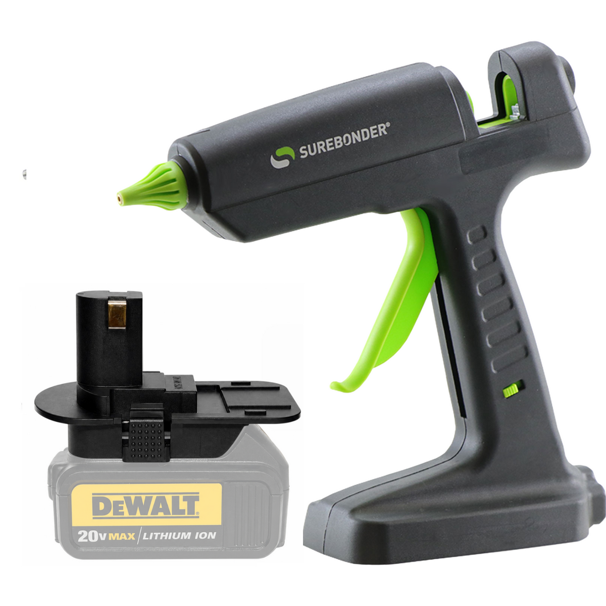 HYBRID-120 120W High Temperature Full Size 18V Cordless/Corded Glue Gun | Dewalt® Version