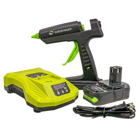 HYBRID-120KIT 120 Watt Corded/Cordless Hybrid Full Size Hot Melt Glue Gun - 18V Lithium-Ion Battery & Charger Included
