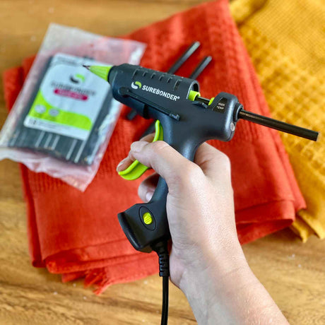 Black Fabric Hot Glue Stick, Mini Size 4" - 18 Pack - (FS-18B) - Surebonder