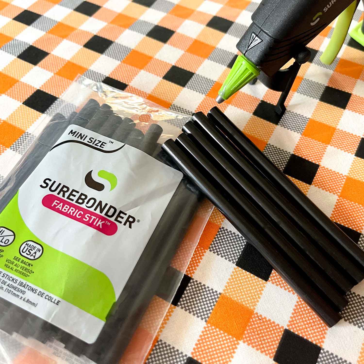 Surebonder Black Fabric Hot Glue Stick Mini Size 4 - 18 Pack