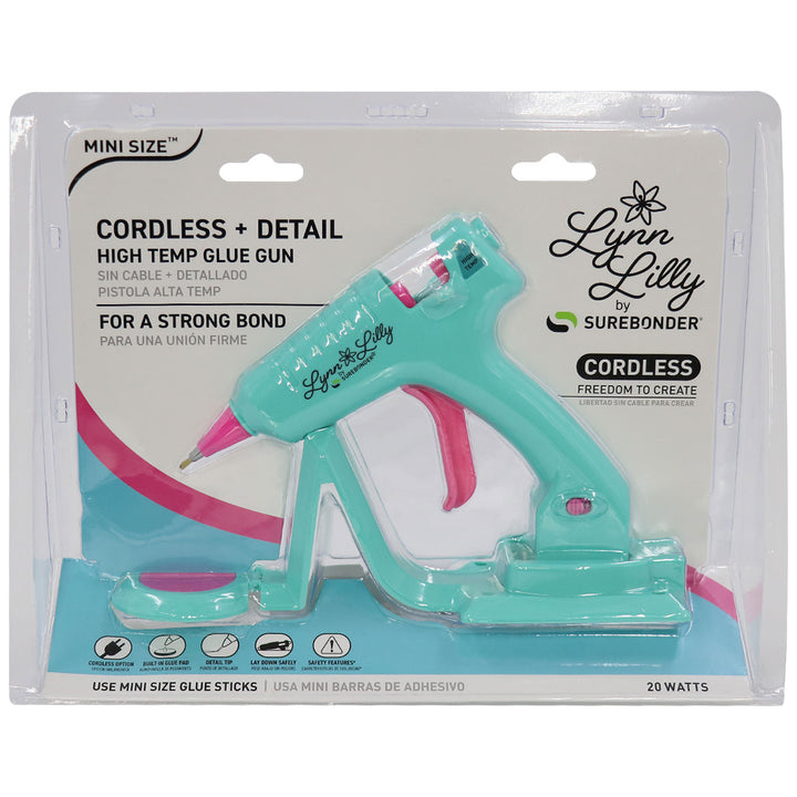 Lynn Lilly Edition Cordless/Corded Detail Tip Mini Glue Gun