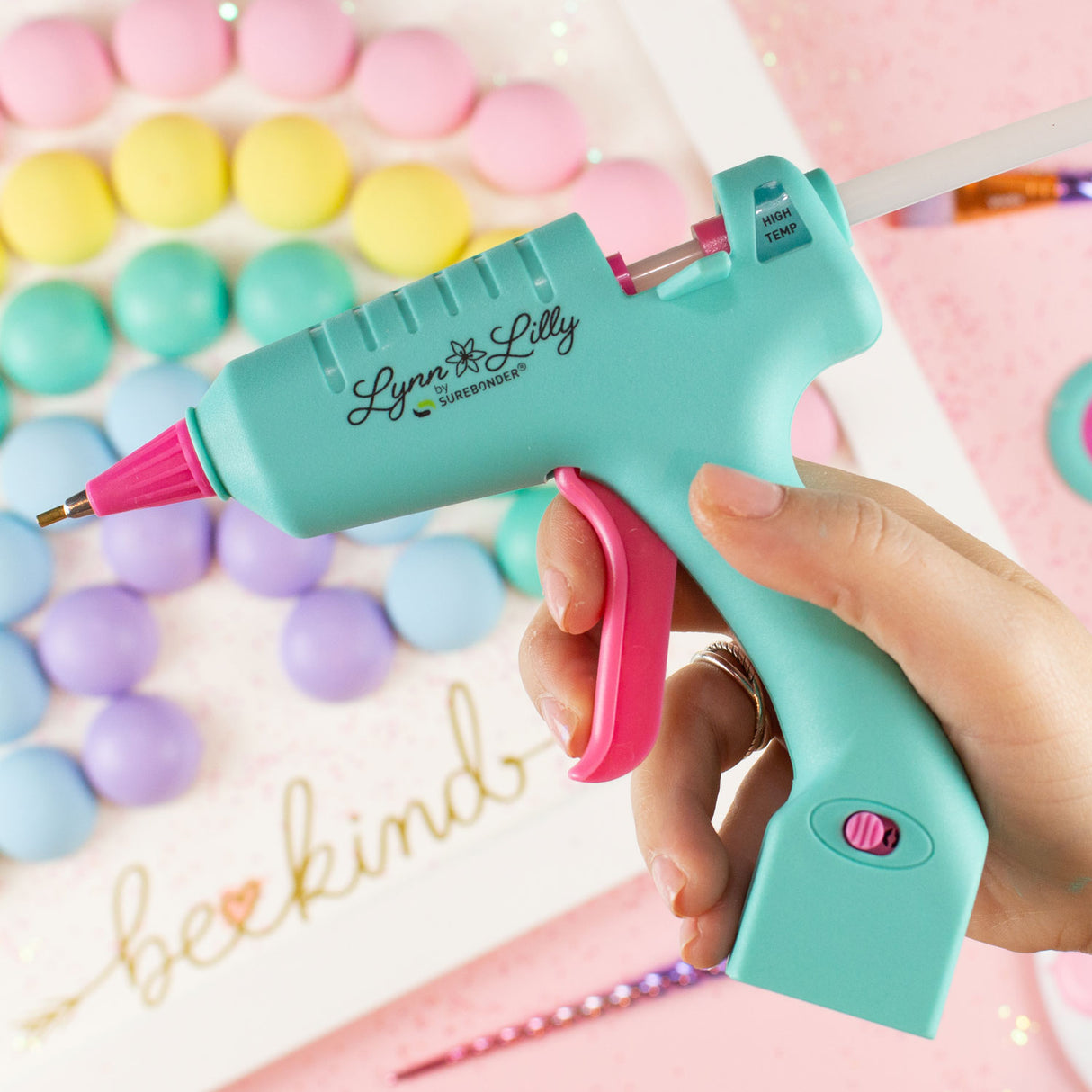 Lynn Lilly Edition Cordless/Corded Detail Tip Mini Glue Gun Kit - Surebonder