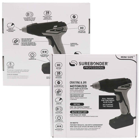 Motorized Mini Glue Gun - High Temperature 35 Watt - Surebonder