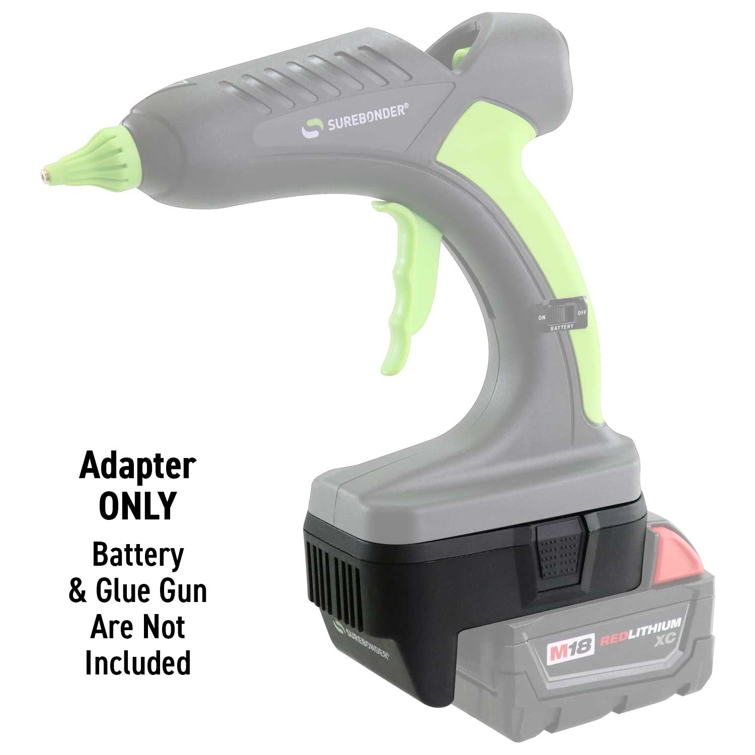 Milwaukee M18 To Ryobi 18V Battery Adapter – Slide Battery Converter, Adapter Only